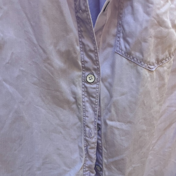 Old navy purple button up button down - Picture 4 of 7